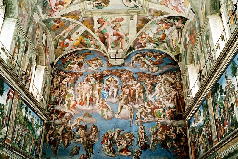 Znalezione obrazy dla zapytania freski kaplicy sykstyńskiej