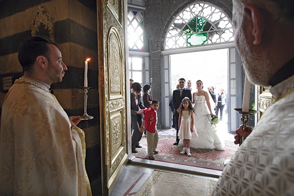 W Damaszku mieliśmy okazję uczestniczyć w ślubie wiernych melchickiego Kościoła greckokatolickiego, jednego ze wschodnich wyznań pozostających w jedności z Rzymem